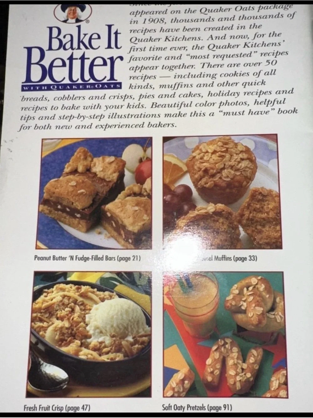 Bake It Better Cookbook with Quaker Oats - Pink Cover